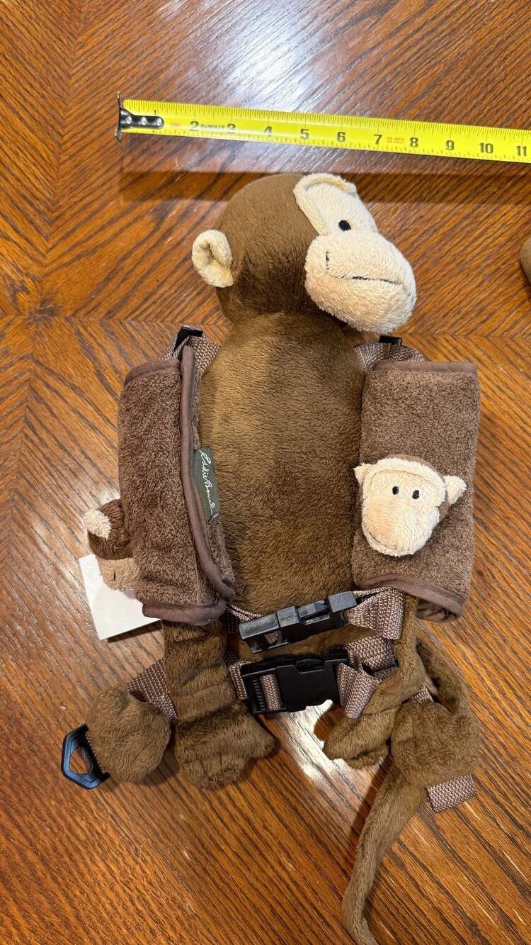Eddie Bauer Plush Monkey Safety Harness and Strap Covers